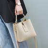 Bucket Bag Women'S Bag Leather Shoulder Bag Commuter Portable High-End Atmospheric Versatile Messenger Bag