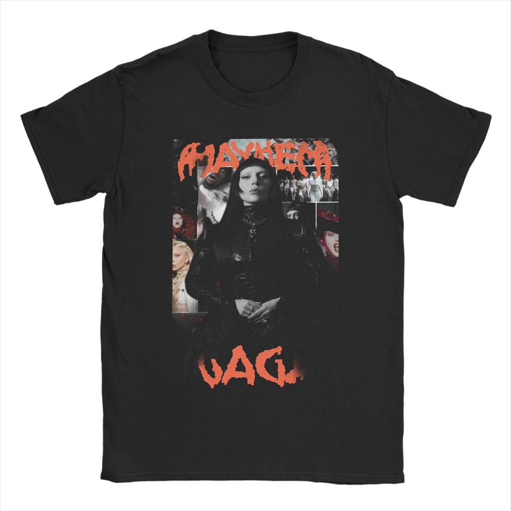 Футболка Lady Gaga для мужчин и женщин, альбом Mayhem, креативные футболки из чистого хлопка, с круглым вырезом, с коротким рукавом, одежда, подарок на день рождения
