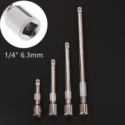 Удлинитель длиной 50/75/100/150 мм для удлинителя головки с трещоткой 1/4"