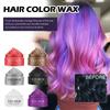 Temporary Hair Wax Granny Gray Colorful Hair Wax Mud Natural Color One-time Easy Coloring
