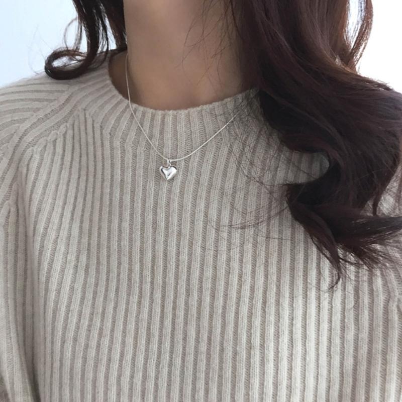 Heart Pendant Necklace Girl Heart Pendant Necklaces Love Pendant Necklace Love Necklaces Titanium Steel Material Jewelry