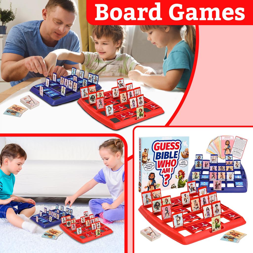 Who Bible Edition Board Game – Bible Character Family Party Interactive Card Game