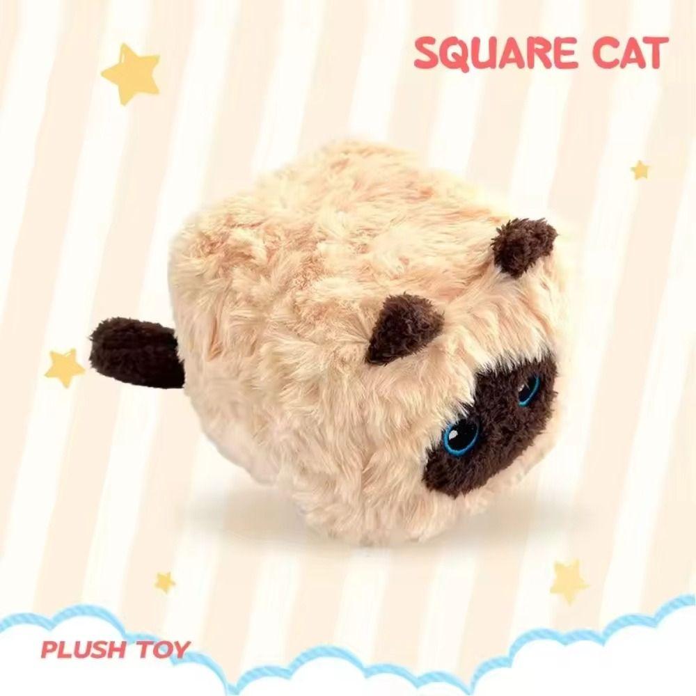 Comfortable Stuffed Cat Doll PP Cotton Siamese Cat Plush Kids Toy Kitten Plush Toy Home Decoration