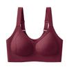 Lift seamless underwear women's thin big breasts show small anti-sagging breast vest no steel ring adjustment large size bra
