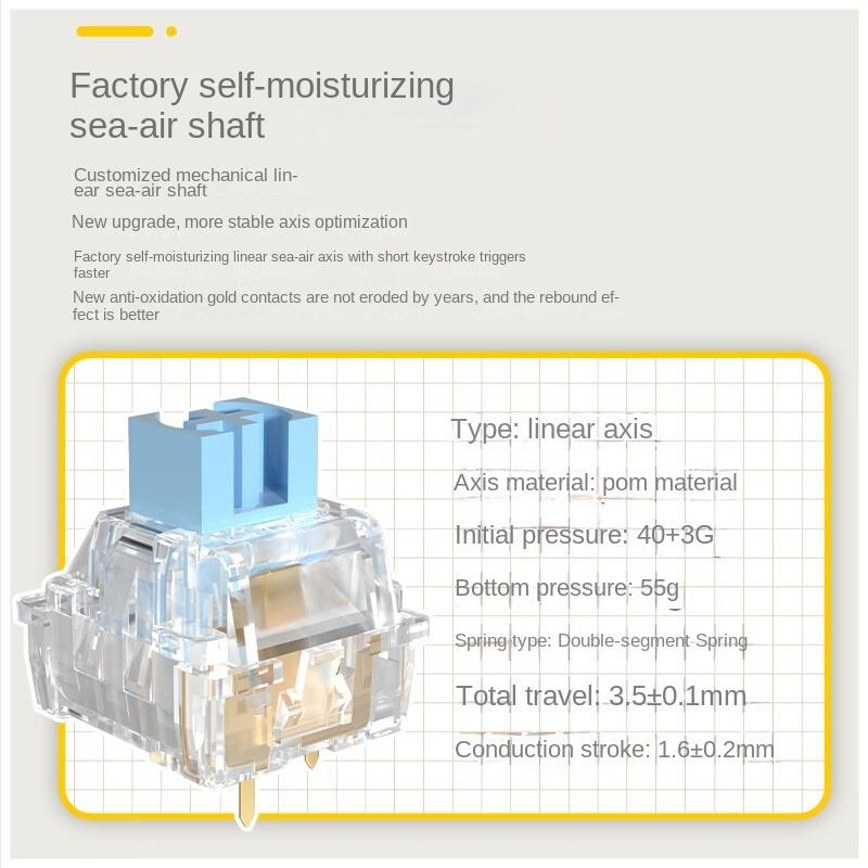 LT84 Oriental White Третий макет экзамена RGB с возможностью горячей замены игровая механическая клавиатура Беспроводная Bluetooth игровая офисная клавиатура