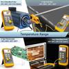Two Channel Digital Thermometers With Large LCDs Display For High Temperatures Measurement Up To 1300C