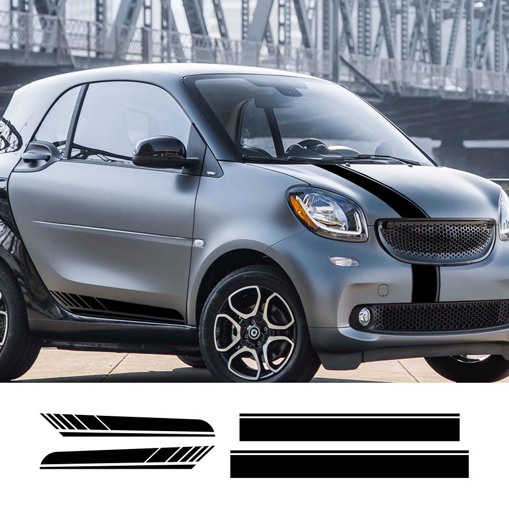 Автомобильные наклейки для Mercedes Benz Smart Forease Fortwo Fourjoy Forspeed Графические полосы Стиль Виниловые наклейки Аксессуары для тюнинга авто