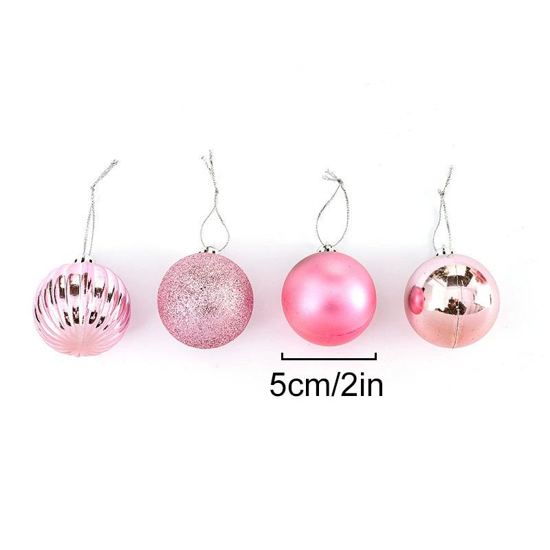 10Pcs/box Decoration Ball New Year Gift Party Decor 5cm Xmas Tree Pendent Color Christmas Balls Tree Ornaments