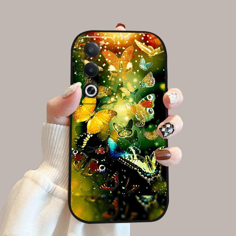 Чехол для Oppo A80 5G A3 Pro CPH2639 Ударопрочный Мягкий Силикон ТПУ Чехол для Телефона Для OPPO K12x A3x 5G Модный Роскошный Fundas Чехлы