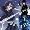 Anime Bleach Kurosaki Ichigo Cosplay Costume Adult Women / Men Outfits Black Kimono Batwing Coat Top Black Pant Belt Halloween Set