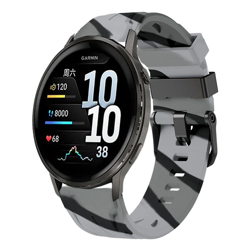 Силиконовый ремешок 22 мм для спортивных часов Garmin Venu 4 45 мм Совместим с Garmin Venu3 Venu2 Forerunner 570(47мм)/265/255