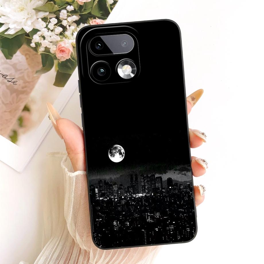 Мягкий силиконовый чехол из ТПУ для Realme 16 Pro Pro+ Чехол для телефона Винтажный Звездный Вишневый Бант Печать Ромашка Бампер Для Realme16 Ударопрочный