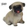 Adorable Pet Collectibles Cute Puppy Figurine, Resin Ornament for Desk And Car Decor, Animal Desktop Toys Realistic Dog Figurines, Miniature