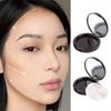 Reusable Empty Single Black Circular Highlight Box Blush Shadow Powder Box With Mirror Aluminum Pan Inside Diameter 59Mm