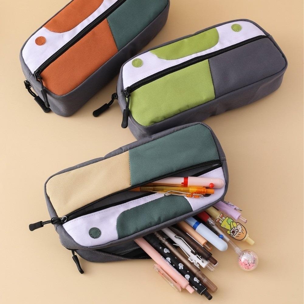 Large Capacity Pencil Pouch Cartoon Pen Bag Fashion Students Pencil Case School Supplies