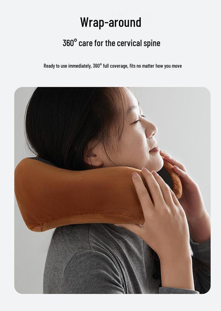 U-Shaped Memory Foam Neck Support Pillow for Travel