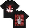SOMBR Streetwear Поздняя Ночь Молодежь Романтическое Путешествие 2026 Весна-Лето Новый Готический Музыкальный Летний Принт Чистый Хлопок Повседневная Футболка