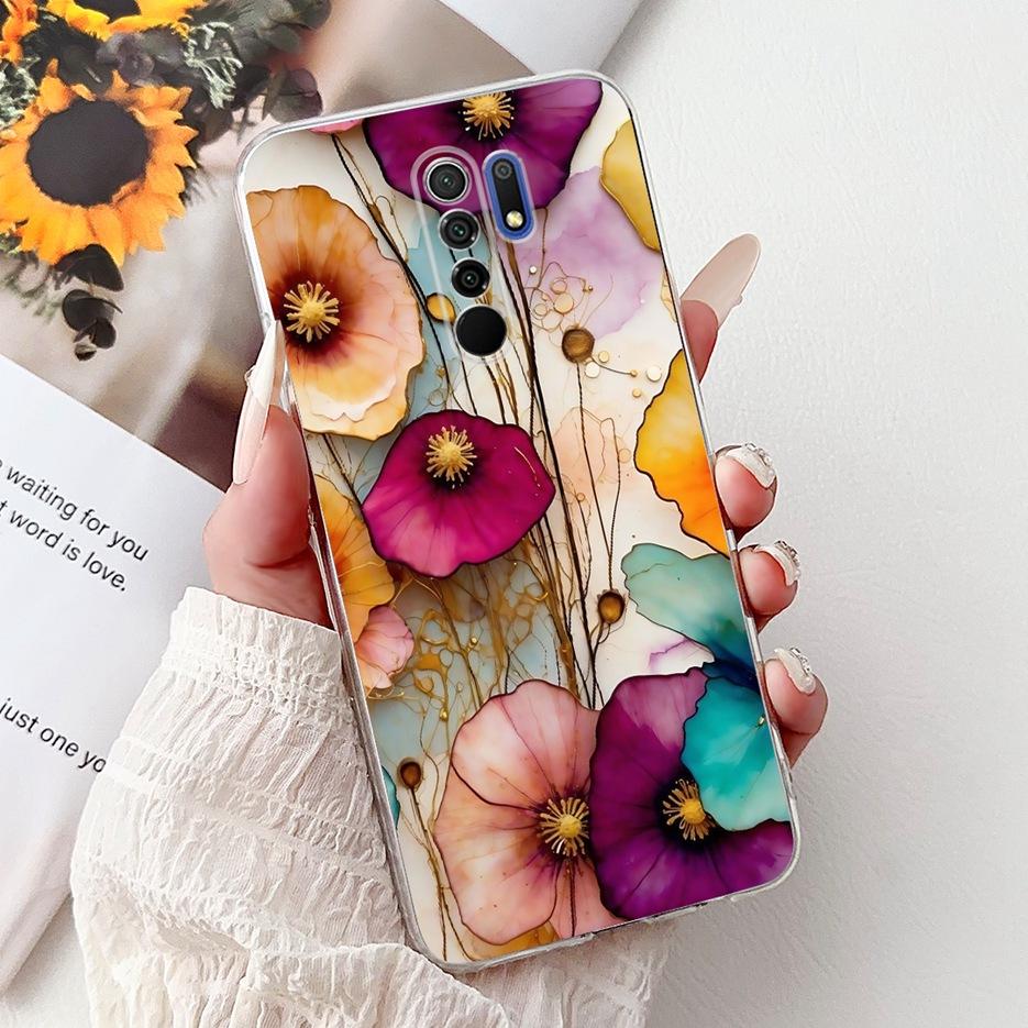 For Xiaomi Redmi 9 Case Cool Dragon Fashion Painted Cover 6.53'' Soft Silicone Phone Case For Redmi 9 Prime Redmi9 Fundas Bumper