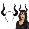 Devil Horns Headband Halloween Gothic Goat Horn Hairband Cosplay Hair Hoop Accessories for Halloween Party Dress Up