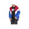 Nike Детская повседневная куртка с капюшоном в стиле пэчворк, детская верхняя одежда, красный, белый, синий CJ6722-657