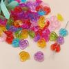 150Pcs Candy Color Hand-Beaded DIY Mixed Color Crafted for Jewelry Making Flower Heart Shell Candy Beads With Hole Pendant Loose Beads Accessories