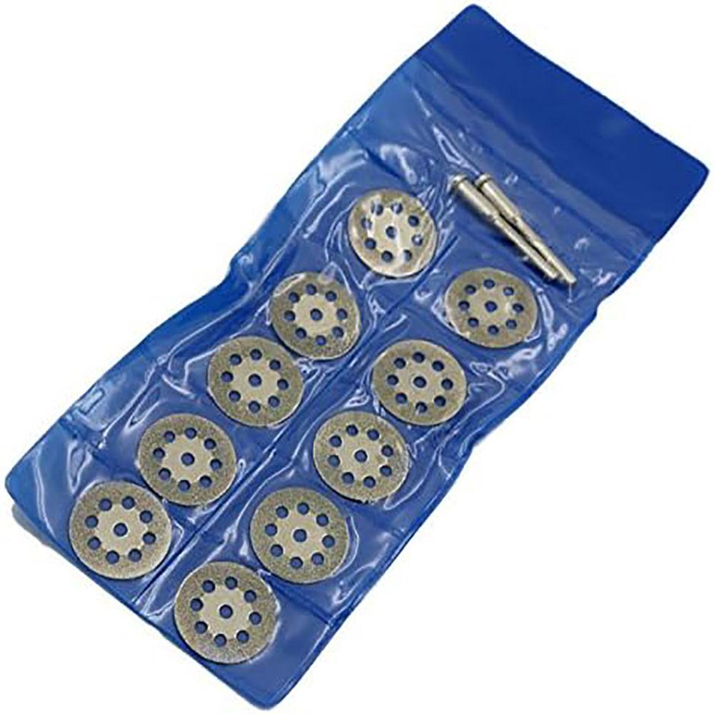 Новый набор из 32 алмазных шлифовальных, режущих, гравировальных насадок-колёс для камня, плитки, стекла