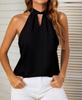 European & American Women's Summer Halter Chiffon Sleeveless Top