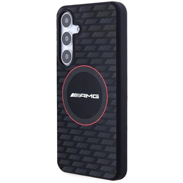 Amg Silicone Carbon Pattern Magsafe Case For Samsung Galaxy S24 - Black