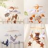 Войлочная animal mobile для кроватки, подвесное украшение, игрушка на кроватку и коляску, погремушка для кроватки, развивающая координацию глаз-рука