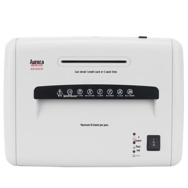 Aurora AS103CD 5-Level Security Office Shredder CN plug (adapter included)
