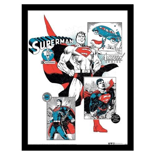 Superman Action Comics Framed Poster