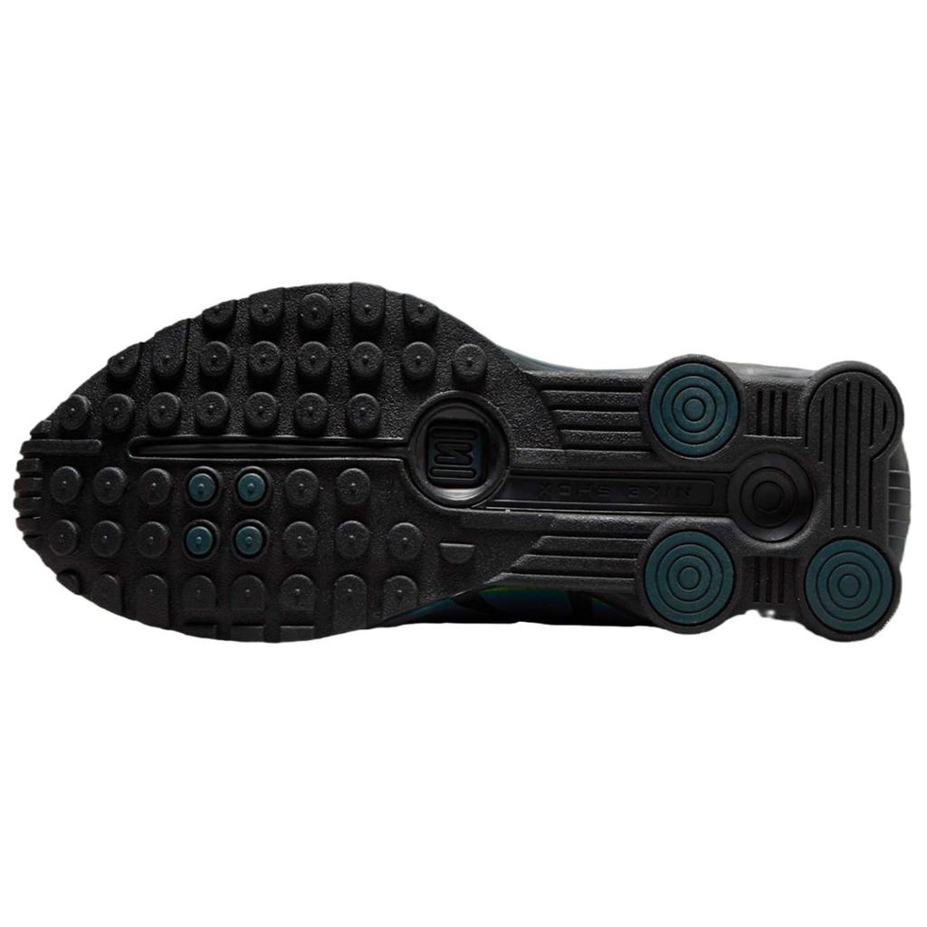 Nike Кроссовки мужские Shox R4 SE Черные Морские водоросли Разноцветные Светло-лимонный твист IM6596-001