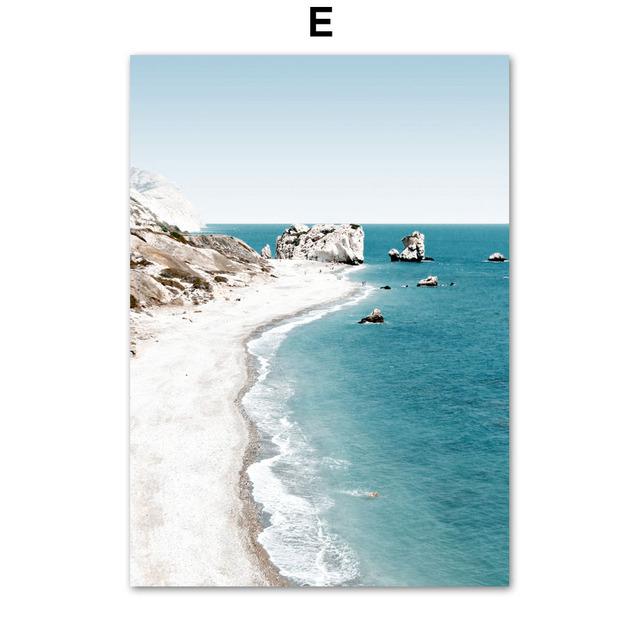 Landscape Art Canvas Painting Nordic Posters Sea Bridge Reed Beach Sailboat Quote And Prints Wall Pictures For Living Room Decor