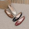 Женские повседневные балетки, мокасины из искусственной кожи, туфли-лоферы с квадратным носком, удобные деловые, офисные, нарядные, прогулочные туфли для женщин