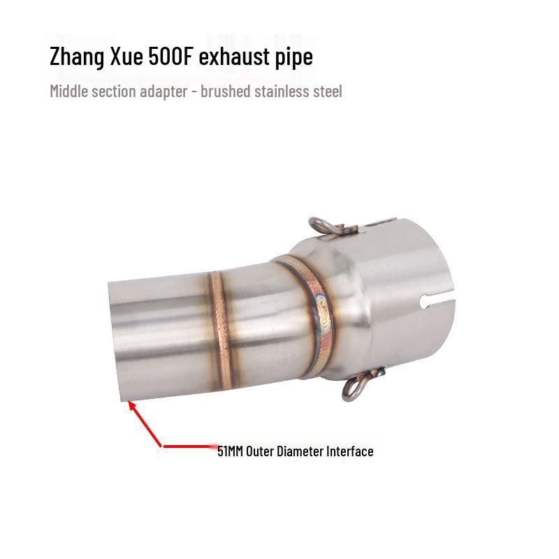 Zhangxue 500F Мотоцикл Ретро Средняя труба Выхлопная труба