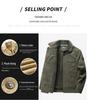 Men's Winter Lambskin Lapel Workwear Jacket - Plus Velvet, Large, Loose, Warm, Thickened Cotton Coat