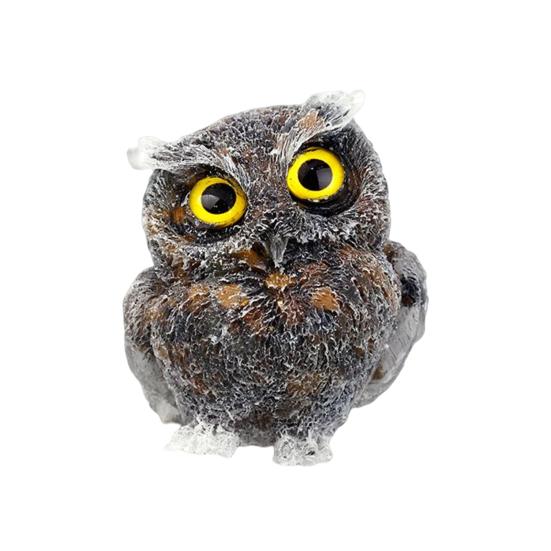 Modern Owl Figurine Fine Workmanship Waterproof Decorative