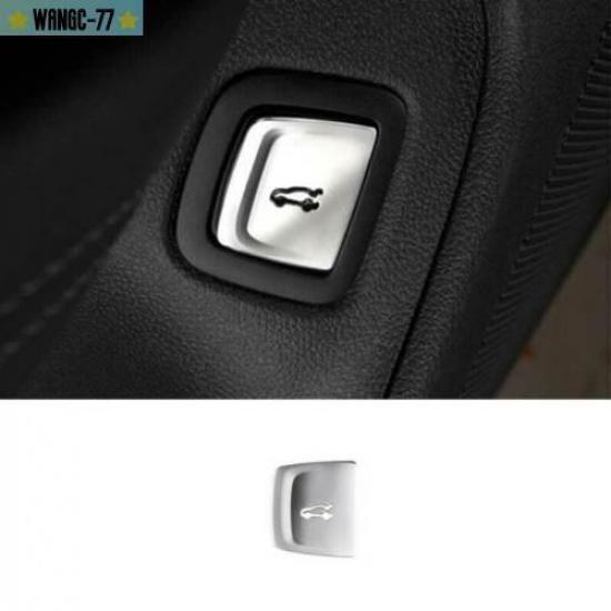 Aluminum Back Door Tailgate Switch Cover Trim For Cadillac CT4 - Silver
