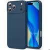 Protective Case - BOOLING - for iPhone 17 Pro Max - Soft Silicone Anti-Scratch Shockproof Navy Blue