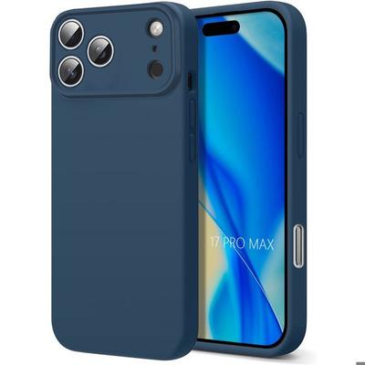 Защитный чехол - BOOLING - для iPhone 17 Pro Max - Мягкий силикон, устойчивый к царапинам, противоударный, темно-синий