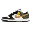 Nike Dunk Wild Time, Kaleidoscope Shopping Bag Abrasion Resistant Low top Skateboard Shoes Unisex Black White Green DD1391-100(Team113-S-BOX)