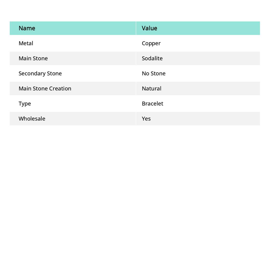 Natural Sodalite Gemstone Handmade Copper Wire Wrap Bangle Adjustable o5A27