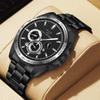 Men's Sports Watch Men's Quartz Watch Multi-Dial Watch Men's Casual Watch Stainless Steel Watch Military Watch Calendar Watch