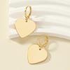 Mirror Polished Heart-shaped Earrings Women's Temperament All-match Earrings