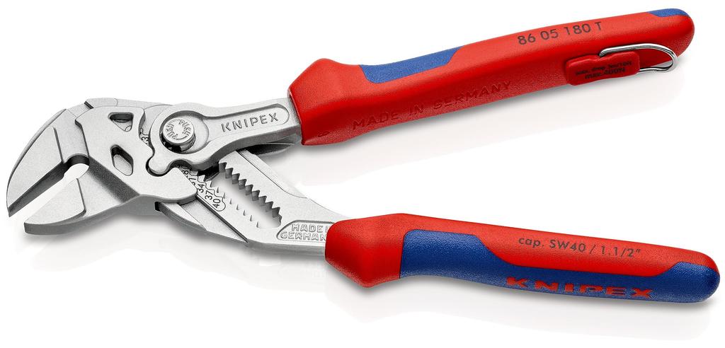 KNIPEX Плоскогубцы Гаечный ключ Предотвращение Падений 8605-180TBK (BK)