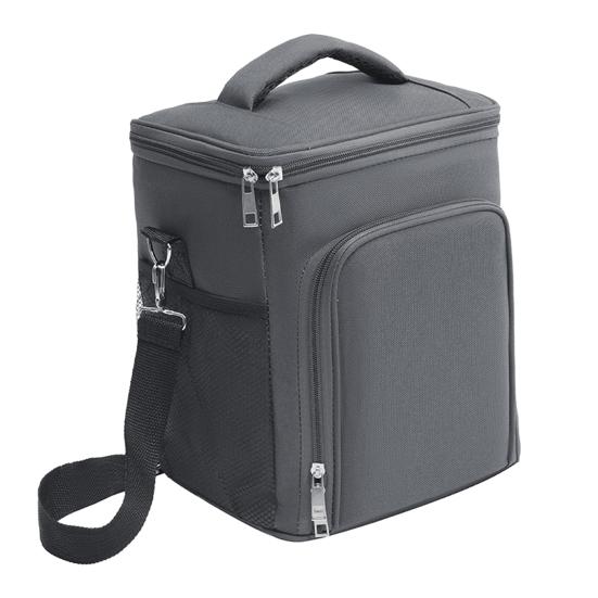 Большая изолированная сумка для обеда с ручкой, двойная расширяемая изоляционная сумка, герметичные охлаждающие камеры для кемпинга, портативная большая сумка для обеда