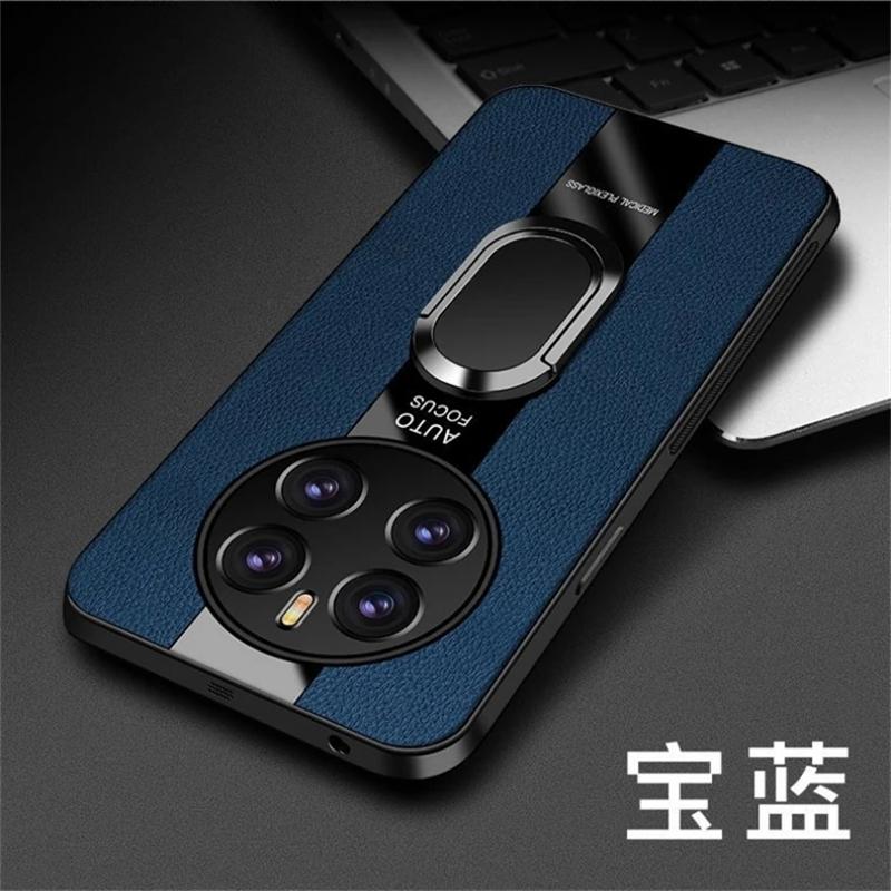 Для Huawei Honor 200 Pro чехол с магнитным кольцом, задняя крышка для телефона Huawei Honor 200Pro 100 90 lITE, роскошный кожаный чехол, силиконовый противоударный бампер