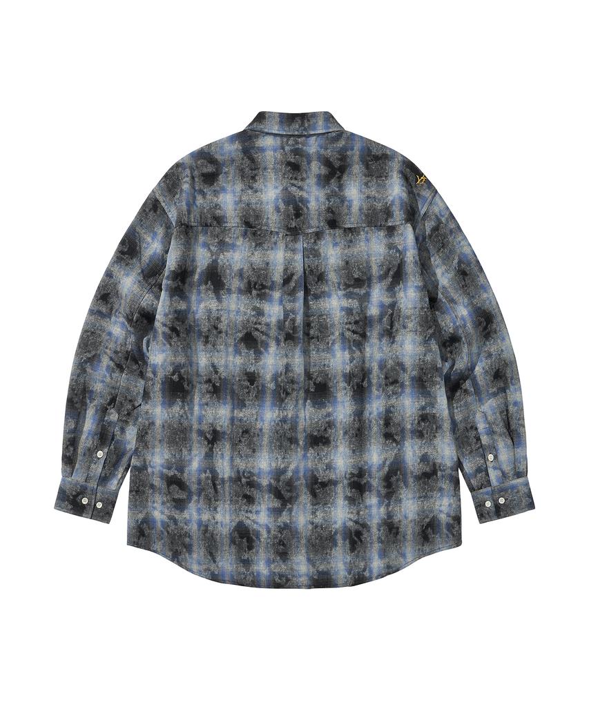 LIBERE Western Ombre Shirts / Navy