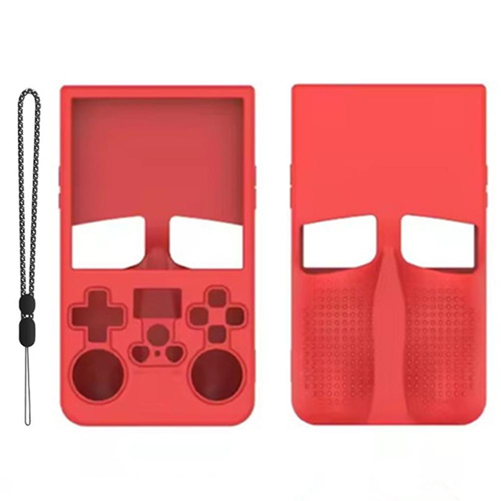 Для портативной игровой консоли с открытым исходным кодом R36MAX портативный силиконовый защитный чехол с ремешком на запястье