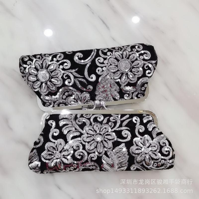 Новое вечернее платье cheongsam для знаменитостей с бархатной сумочкой, вечерняя сумка, клатч, сумка для ужина, клатч